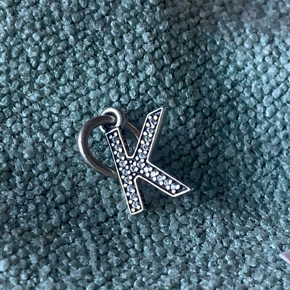 Sparkling “K” Charm